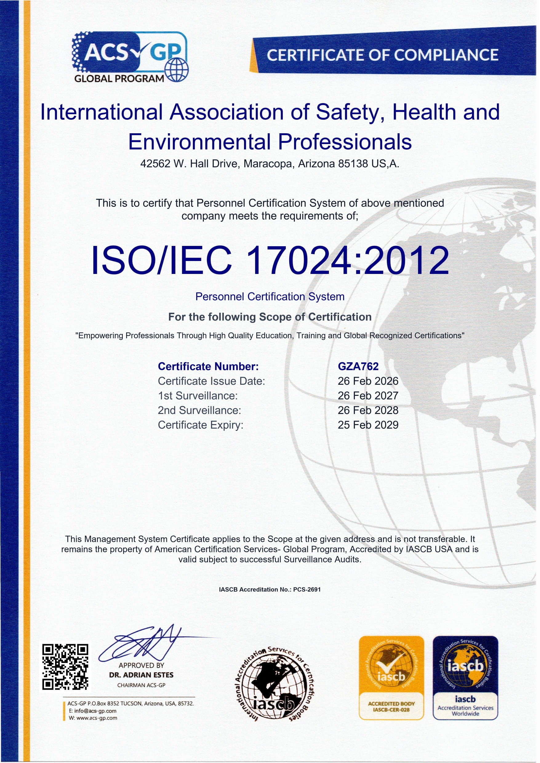 Industrial Hygiene Specialist