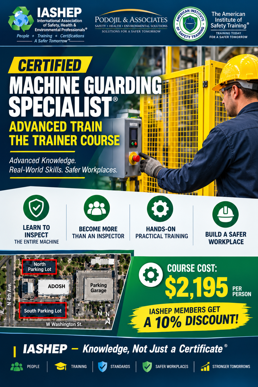 Certified Machine Guarding Specialist - Advanced Train the Trainer Course flyer