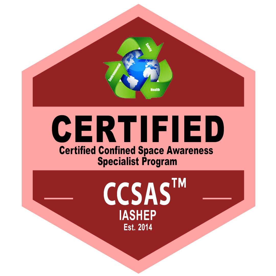 Certified Confined Space Awareness Specialist Program (CCSAS) Badge