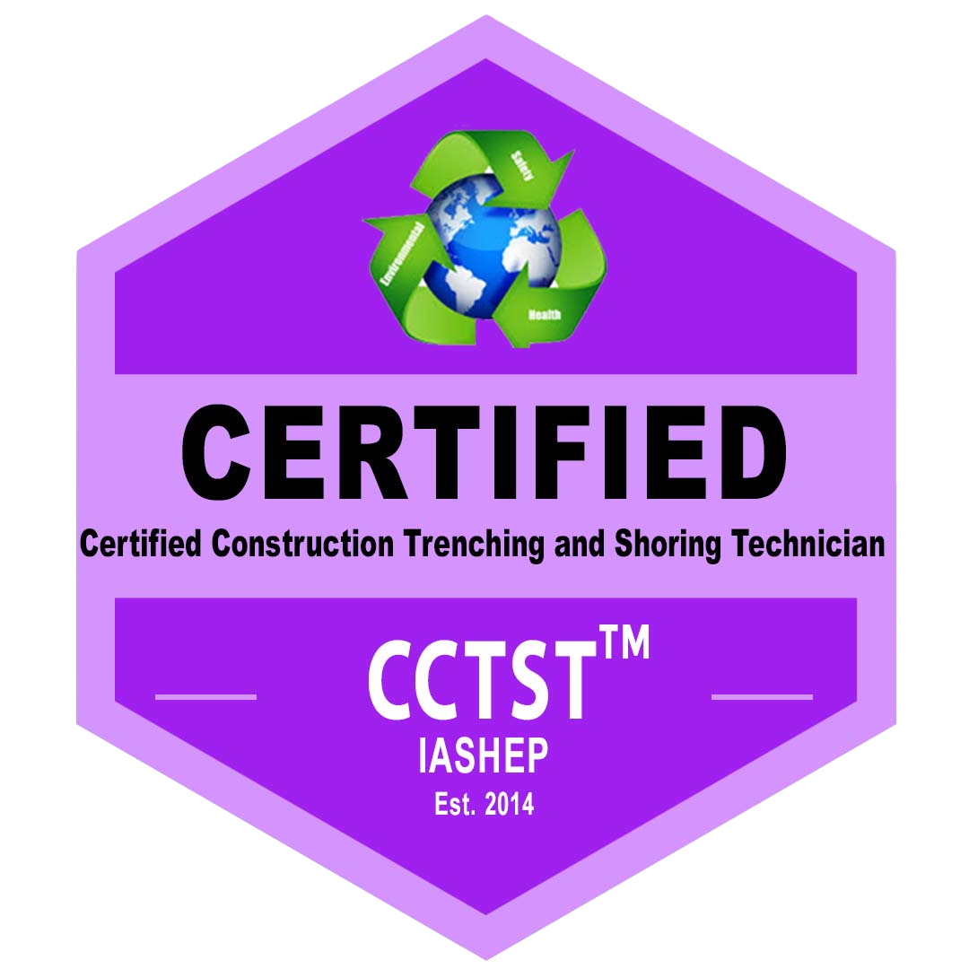 Certified Construction Trenching and Shoring Technician (CCTST) Badge