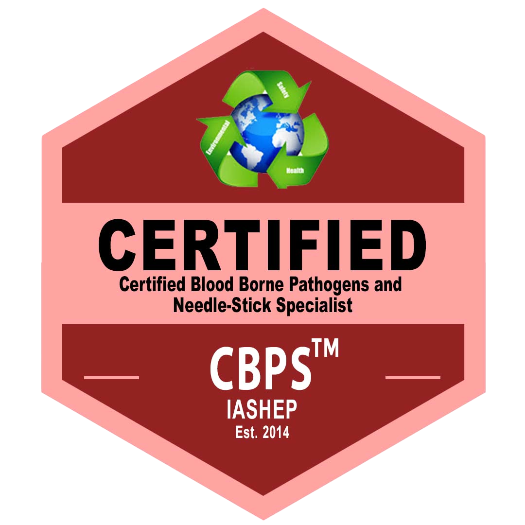 Certified Bloodborne Pathogens & Needle-stick Specialist Course (CBPS) Badge
