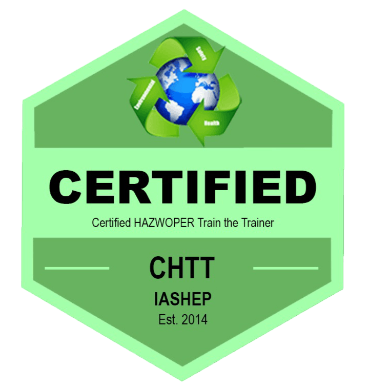 Certified Hazwoper Safety & Health Train the Trainer (CHTT) Badge